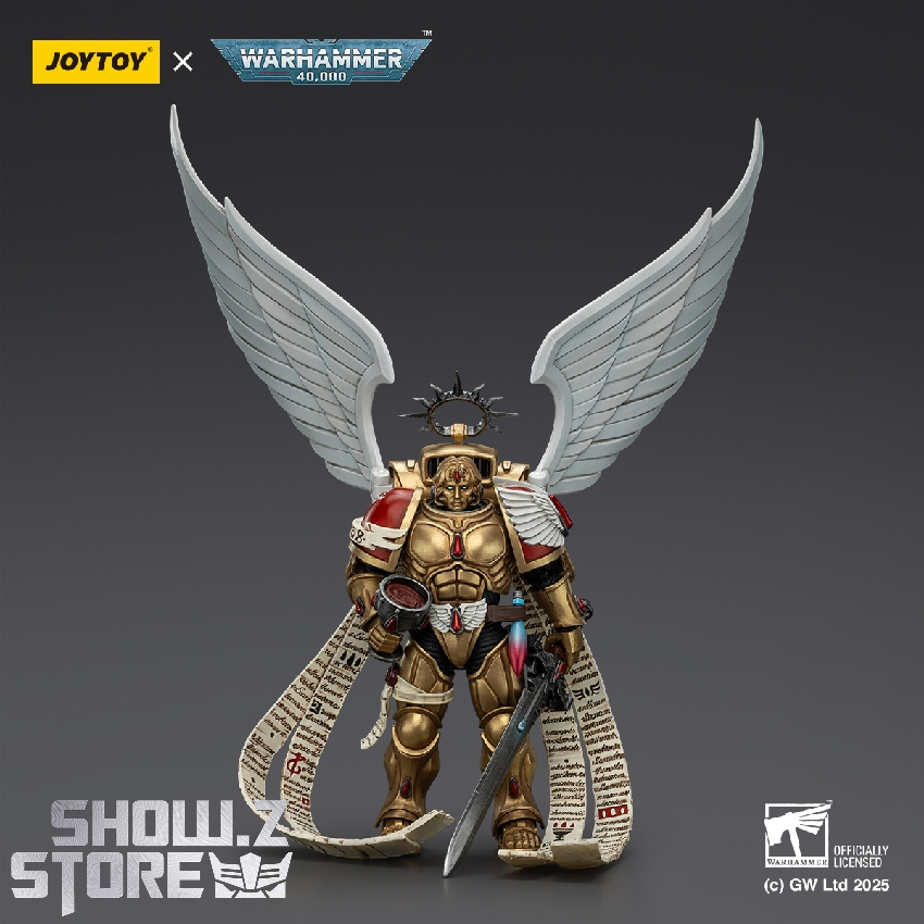 JoyToy 1/18 Warhammer 40K Blood Angels The Sanguinor golden-armored winged figure JoyToy 1/18 Warhammer 40K Blood Angels The Sanguinor golden-armored winged figure