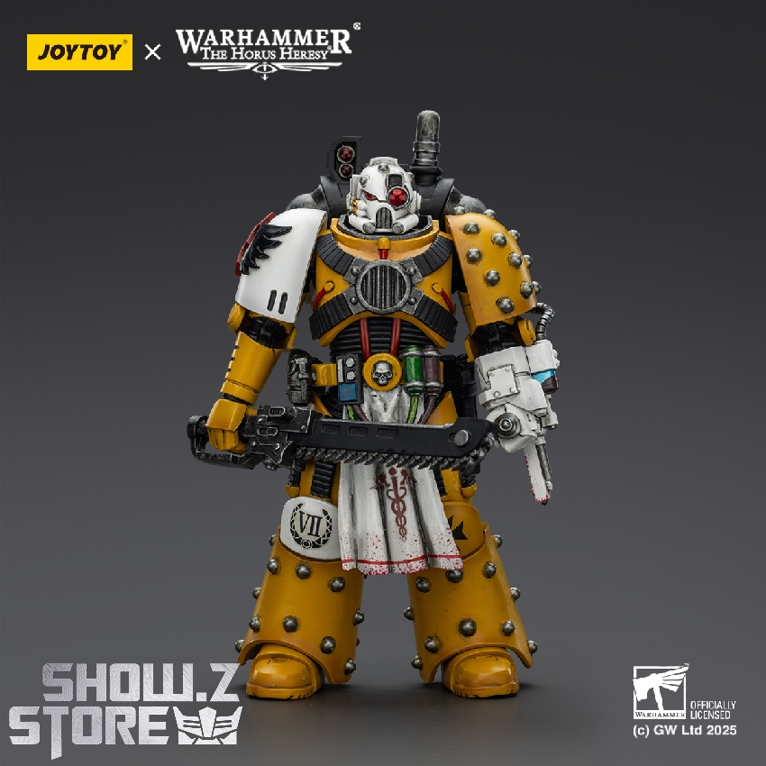 JoyToy 1/18 Warhammer Imperial Fists Legion Apothecary in yellow armor JoyToy 1/18 Warhammer Imperial Fists Legion Apothecary in yellow armor