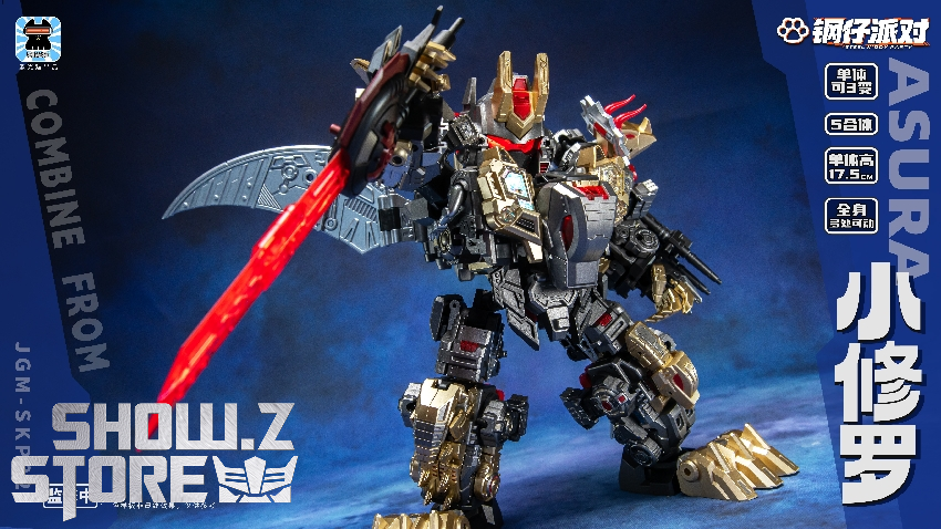 JiGuangMao Toy Steel Kiddy Party robot black gold armor JiGuangMao Toy Steel Kiddy Party robot black gold armor