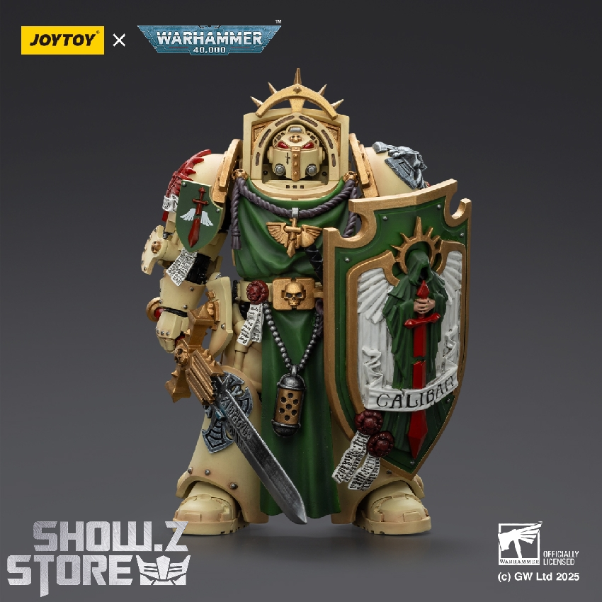JoyToy 1/18 Warhammer 40K Dark Angels Deathwing Knight in golden armor with shield JoyToy 1/18 Warhammer 40K Dark Angels Deathwing Knight in golden armor with shield