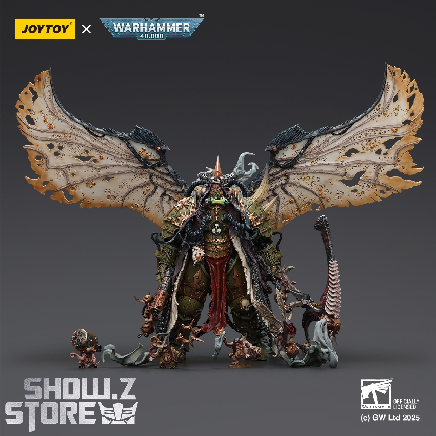 Mortarion Daemon Primarch with massive bone wings and decay armor Mortarion Daemon Primarch with massive bone wings and decay armor