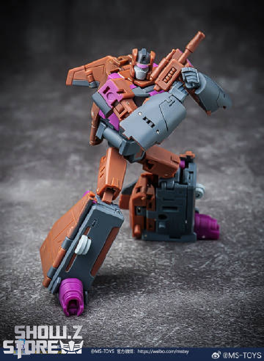 White transformer with gray details standing pose White transformer with gray details standing pose