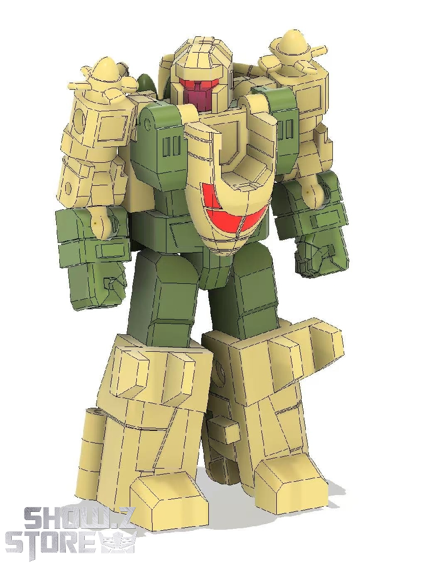 Dr.Wu DW-ES10 Artillery and DW-ES11 Airburst green and gold robots Dr.Wu DW-ES10 Artillery and DW-ES11 Airburst green and gold robots