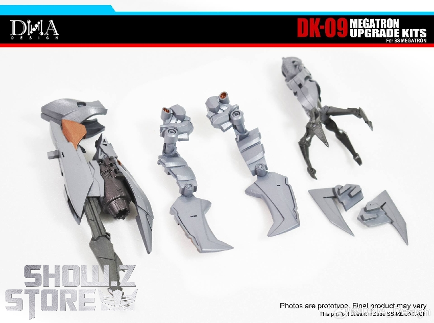 DNA Design DK-09 upgrade kits for SS-13 Megatron with gray armor parts DNA Design DK-09 upgrade kits for SS-13 Megatron with gray armor parts