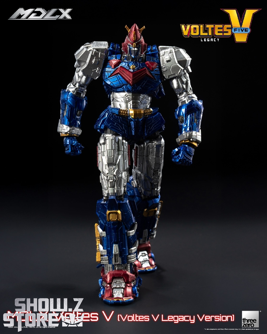 Voltes V complete robot figure front view stance Voltes V complete robot figure front view stance
