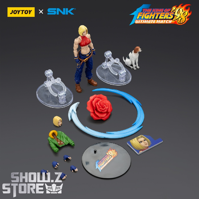 JoyToy KOF 98UM Blue Mary with accessories and combat effects JoyToy KOF 98UM Blue Mary with accessories and combat effects