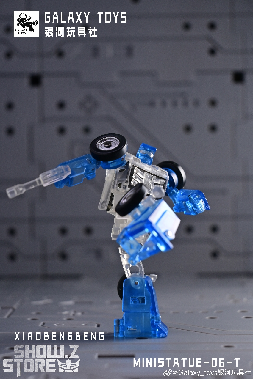 Transparent version blue and white mini transformer Transparent version blue and white mini transformer