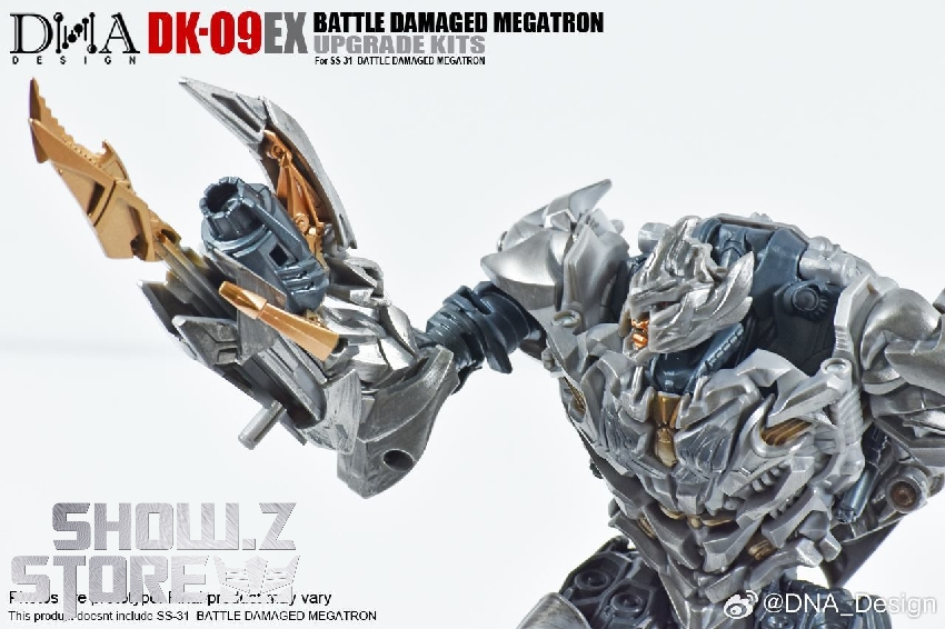 DNA Design DK-09 assembled dark armor upgrade on Megatron figure DNA Design DK-09 assembled dark armor upgrade on Megatron figure