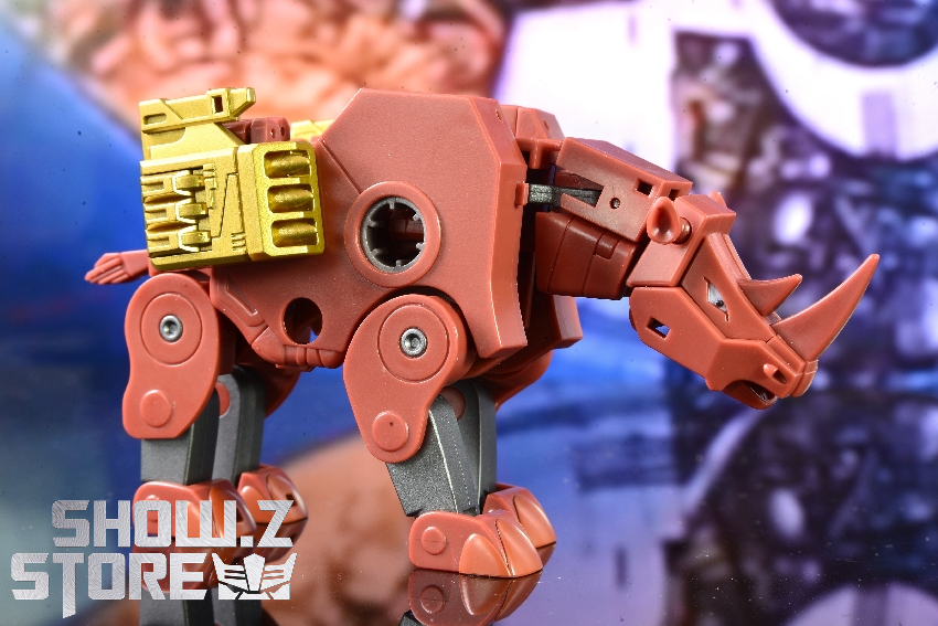 Ocular Max Forte red robot firing cannon with smoke effect Ocular Max Forte red robot firing cannon with smoke effect