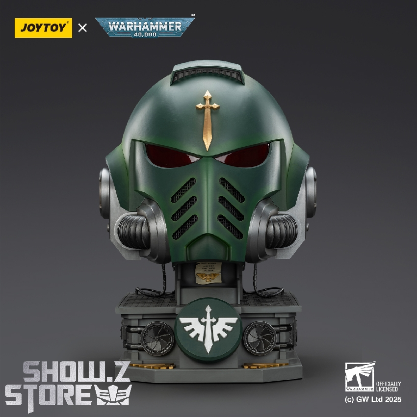 JoyToy Dark Angels MkX helmet with display stand and imperial eagle base JoyToy Dark Angels MkX helmet with display stand and imperial eagle base