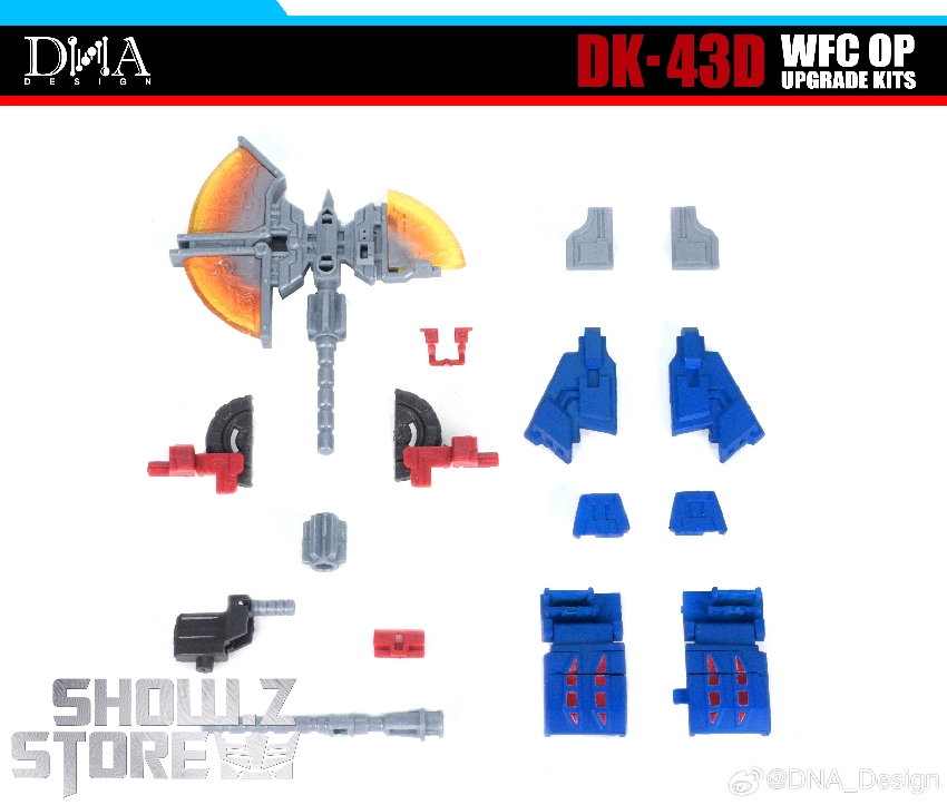 DNA Design DK-43D WFC upgrade kits transformed robot display DNA Design DK-43D WFC upgrade kits transformed robot display
