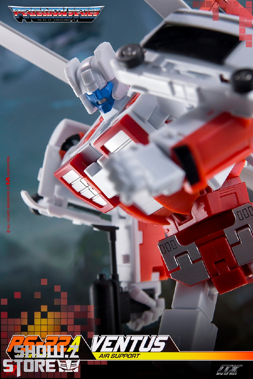 Mastermind Creations Ocular Max PS-22A Ventus Blades red and white helicopter robot Mastermind Creations Ocular Max PS-22A Ventus Blades red and white helicopter robot