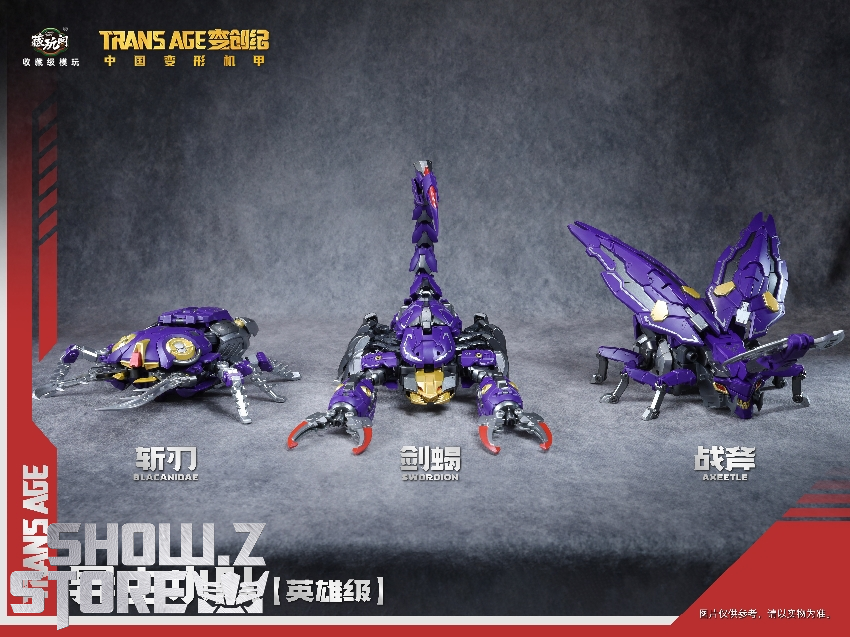 Comparison of three robot sizes showing scale and transformation capability Comparison of three robot sizes showing scale and transformation capability