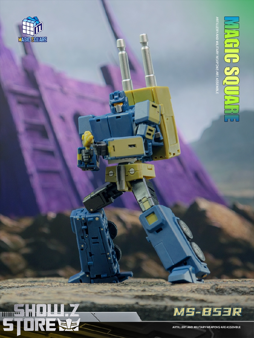 Armored mech in standing position with terrain scene Armored mech in standing position with terrain scene
