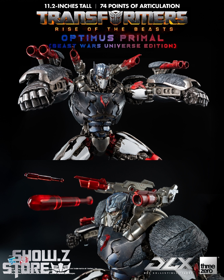 Optimus Primal with interchangeable parts and weapon accessories Optimus Primal with interchangeable parts and weapon accessories