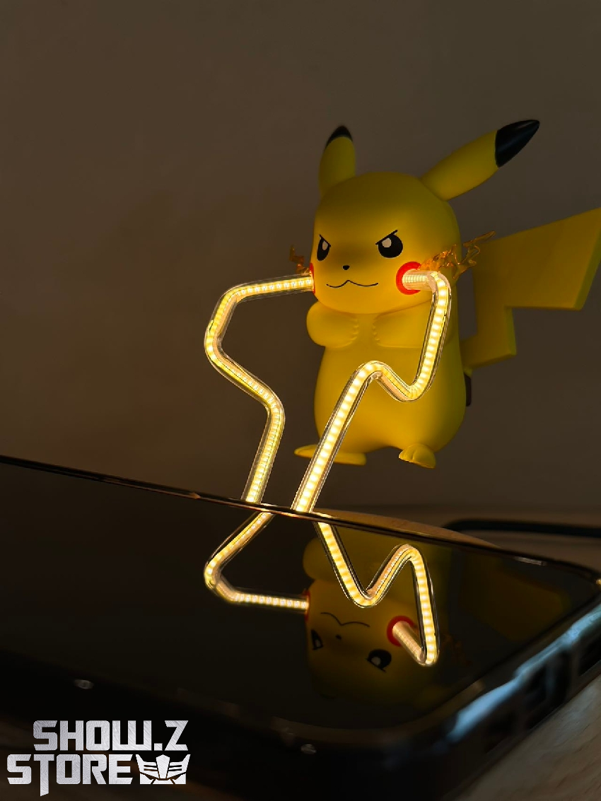 WU XIAN'S Pikachu handcraft wireless charger glowing neon display WU XIAN'S Pikachu handcraft wireless charger glowing neon display