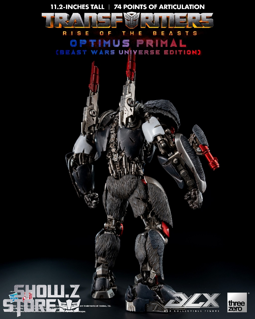 Optimus Primal showing back and side articulated design Optimus Primal showing back and side articulated design