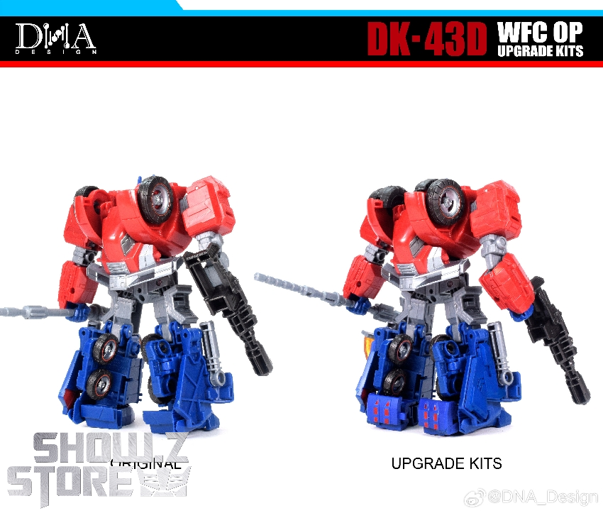 DNA Design DK-43D WFC Optimus upgrade kits comparison original vs modified DNA Design DK-43D WFC Optimus upgrade kits comparison original vs modified