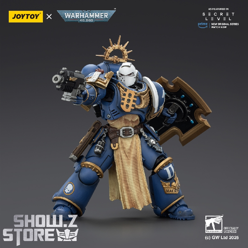 JoyToy Ultramarines Levantus dynamic combat action pose JoyToy Ultramarines Levantus dynamic combat action pose