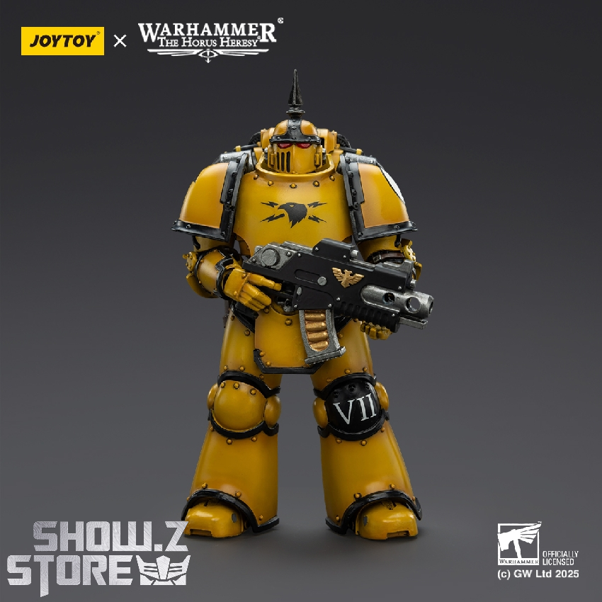 JoyToy Warhammer Imperial Fists yellow black armor MK3 Tactical Legionary JoyToy Warhammer Imperial Fists yellow black armor MK3 Tactical Legionary