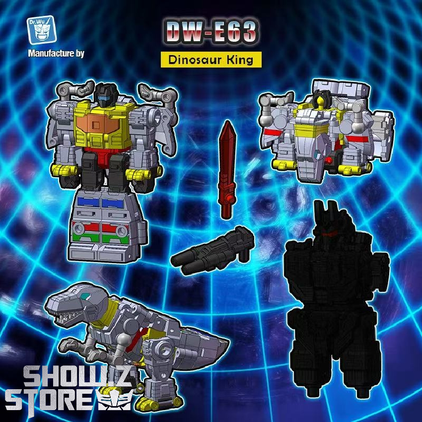 Dr.Wu DW-E63 Dinosaur King Grimlock blue red robot Dr.Wu DW-E63 Dinosaur King Grimlock blue red robot