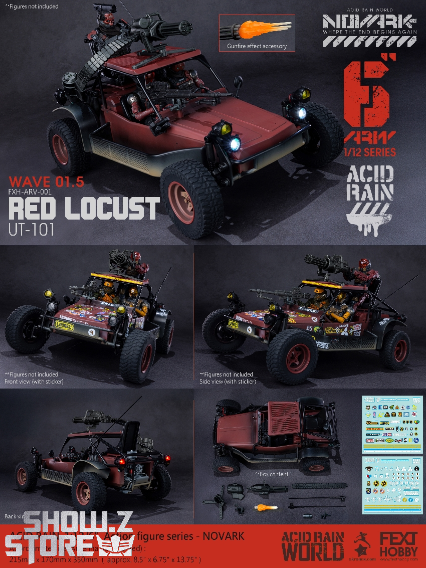 Fext Hobby Acid Rain Novark 1/12 UT-10L Red Locust buggy with accessories Fext Hobby Acid Rain Novark 1/12 UT-10L Red Locust buggy with accessories