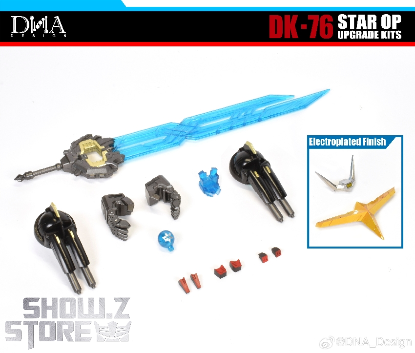 DK-76 transformation parts including armor pieces and accessories DK-76 transformation parts including armor pieces and accessories