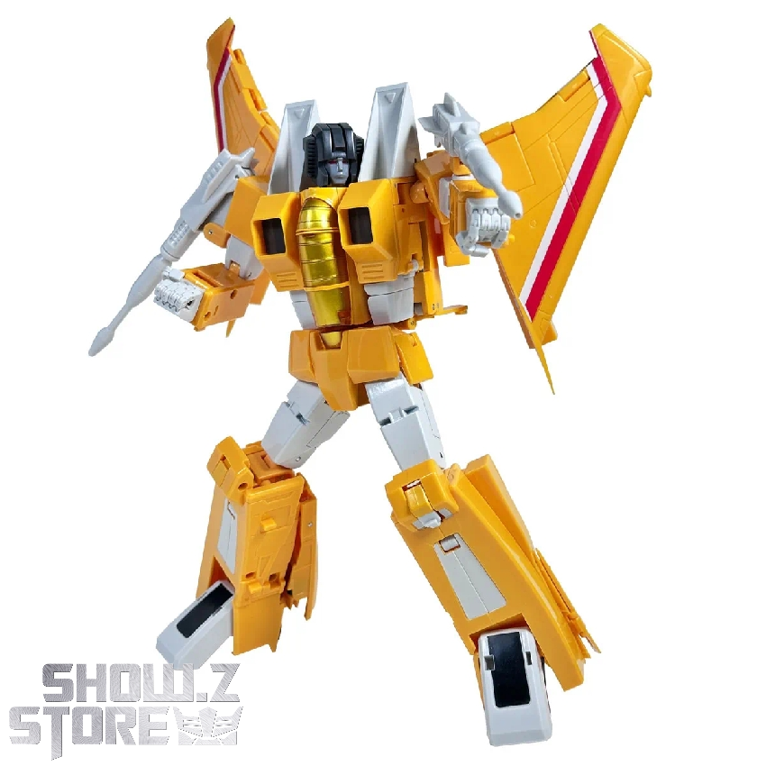 Golden Hour yellow jet transformer robot action pose Golden Hour yellow jet transformer robot action pose