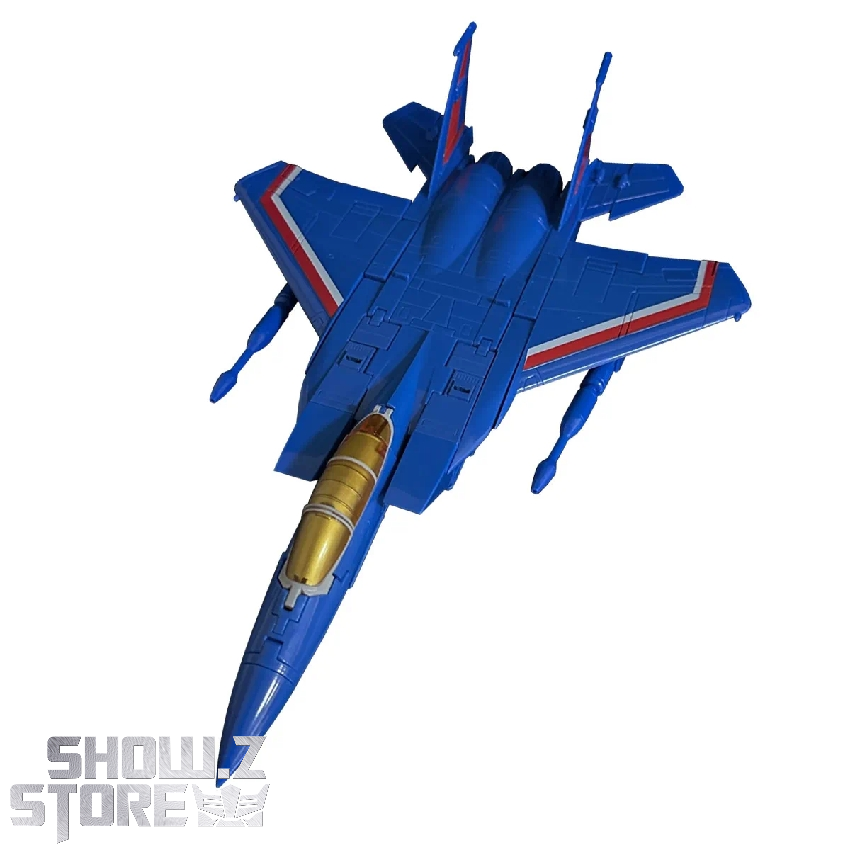 MakeToys MTRC-07 Fruitpunch jet aircraft underside with armed payload MakeToys MTRC-07 Fruitpunch jet aircraft underside with armed payload