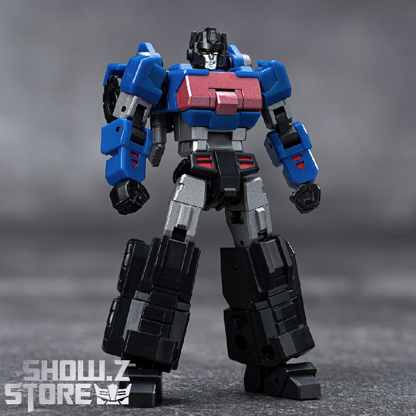 Robot in neutral standing position with white armor panels Robot in neutral standing position with white armor panels