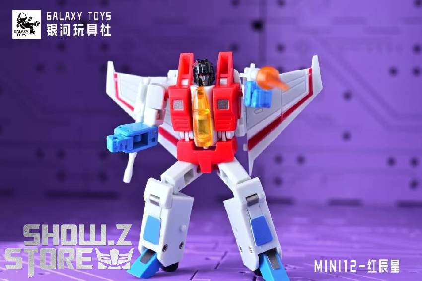 Galaxy Toys MINI12 Starscream red white blue Cybertronian robot figure Galaxy Toys MINI12 Starscream red white blue Cybertronian robot figure