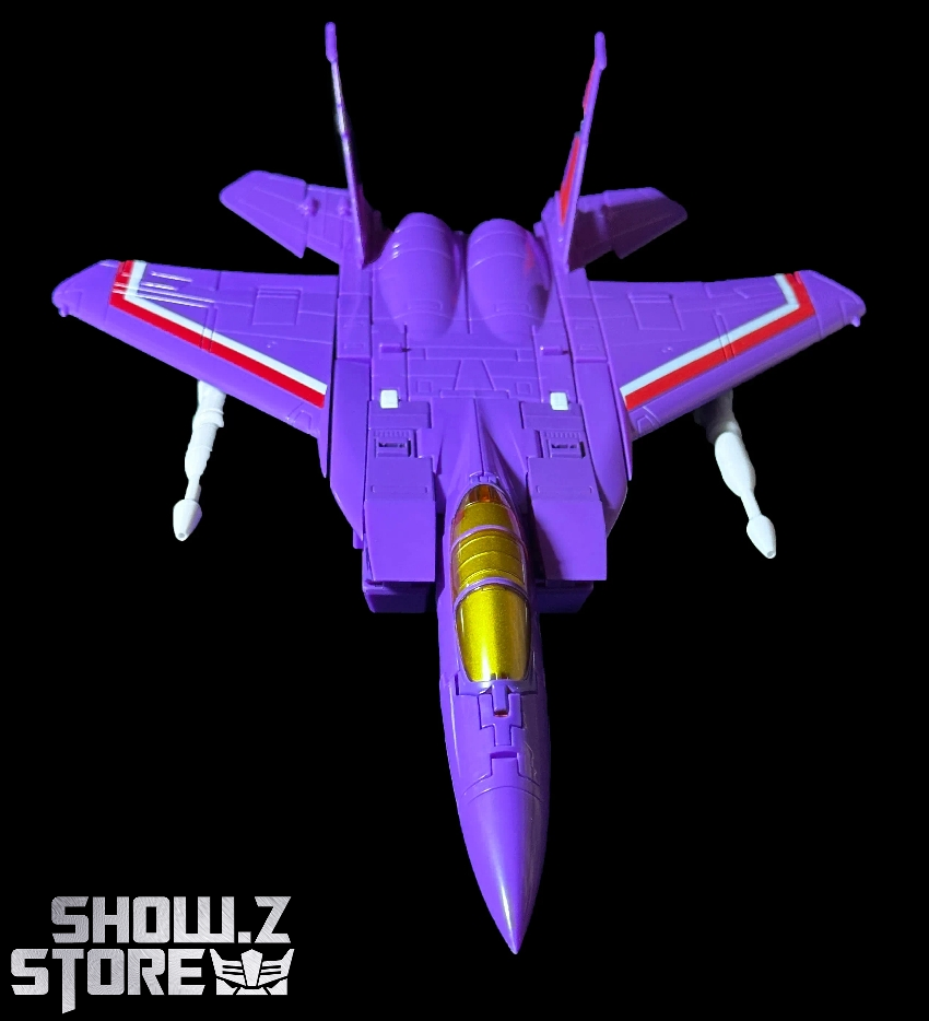 Violet Hour jet fighter top-down view with extended wings Violet Hour jet fighter top-down view with extended wings