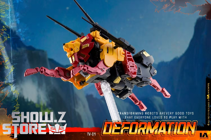 4th Party TV-01 Predaking Series Razorclaw helicopter robot in flight mode 4th Party TV-01 Predaking Series Razorclaw helicopter robot in flight mode