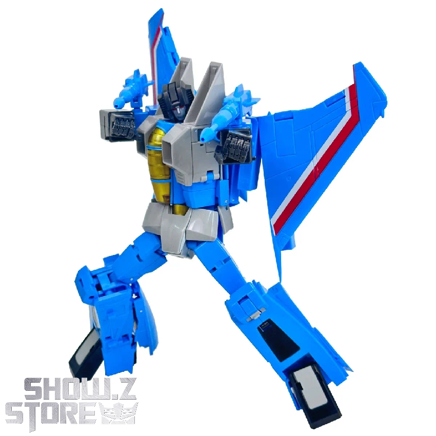Wing Nut blue jet transformer robot dynamic action pose Wing Nut blue jet transformer robot dynamic action pose