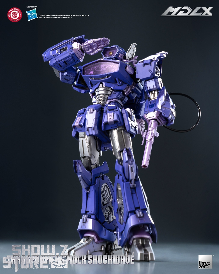 Threezero MDLX Shockwave highly detailed purple robot warrior Threezero MDLX Shockwave highly detailed purple robot warrior