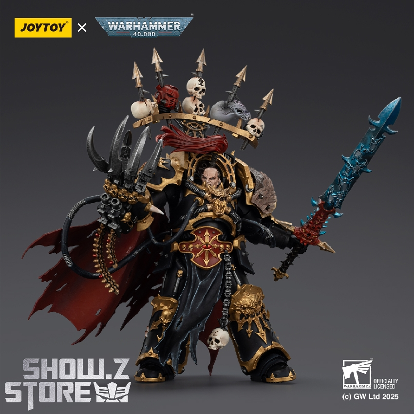 Black Legion Abaddon holding ornate sword and staff weapon Black Legion Abaddon holding ornate sword and staff weapon