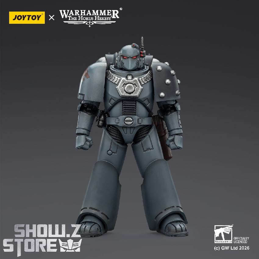 JoyToy Space Wolves MKVI Tactical Legionary gray armor front JoyToy Space Wolves MKVI Tactical Legionary gray armor front