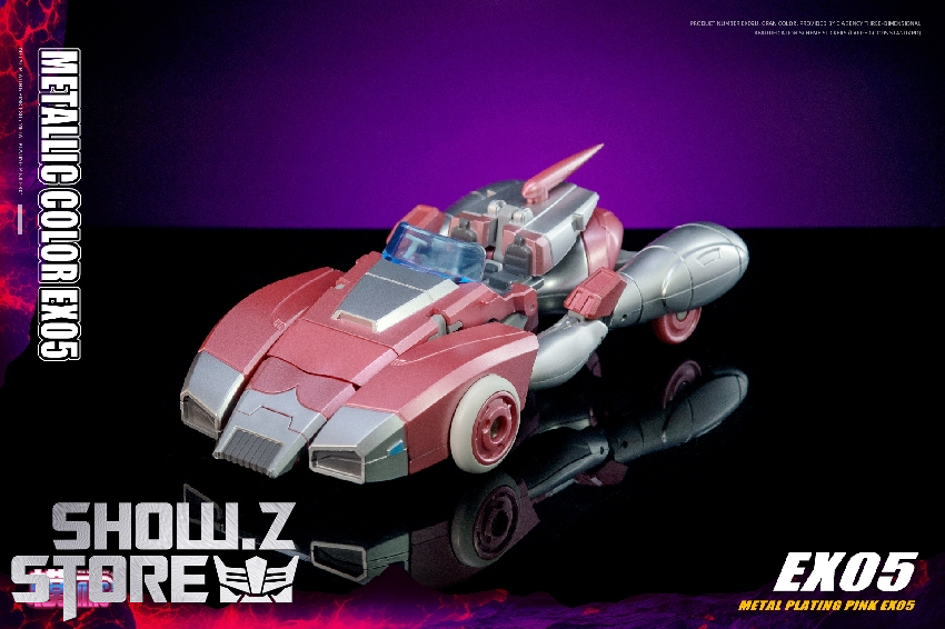 Arc Arcee transforming robot with detailed metallic purple accents Arc Arcee transforming robot with detailed metallic purple accents