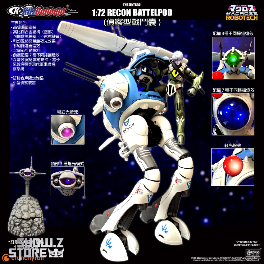 1/72 Recon Battle Pod articulated pilot figure glowing purple sphere 1/72 Recon Battle Pod articulated pilot figure glowing purple sphere