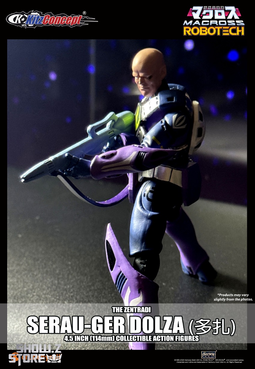 Collectible Zentradi commander figure illuminated visor effects Collectible Zentradi commander figure illuminated visor effects