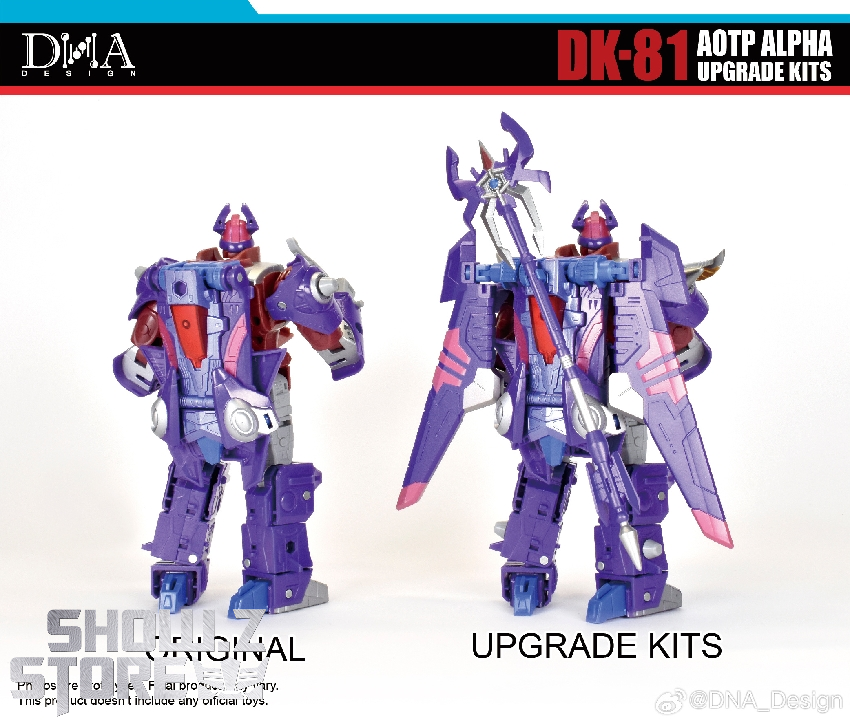 Upgrade kit comparison original vs modified Upgrade kit comparison original vs modified