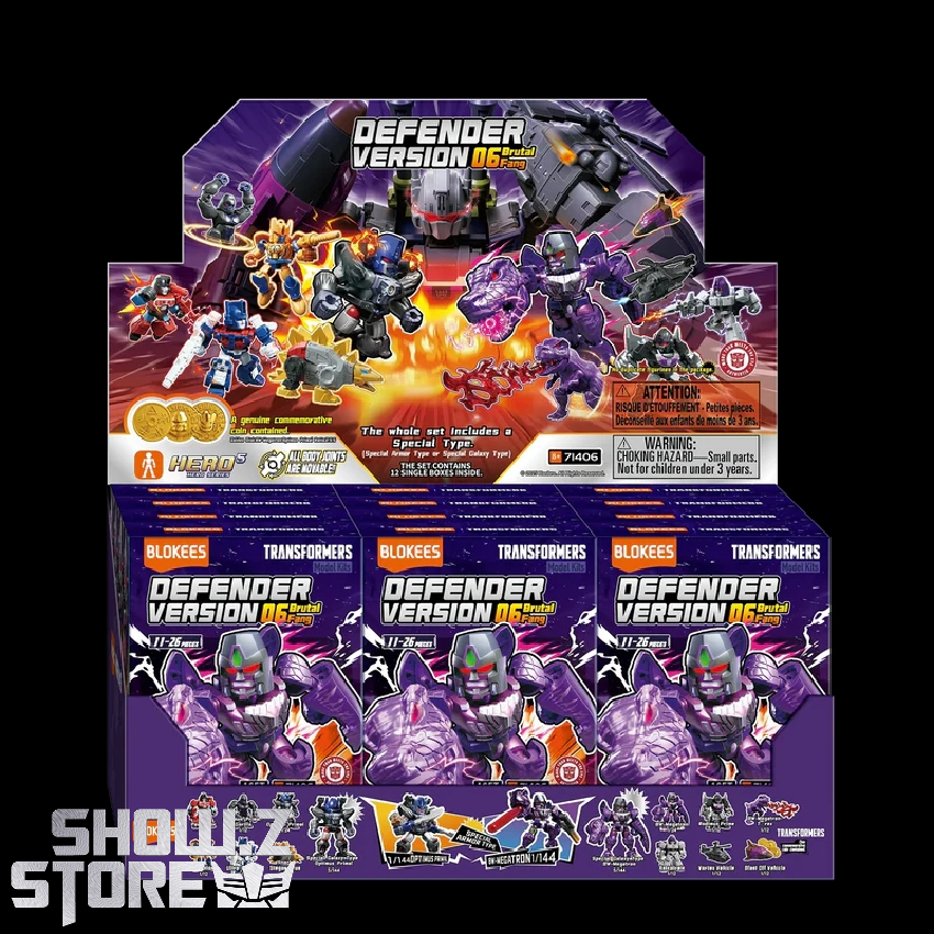 Blokees Transformers Defender boxed set with product packaging and figures Blokees Transformers Defender boxed set with product packaging and figures