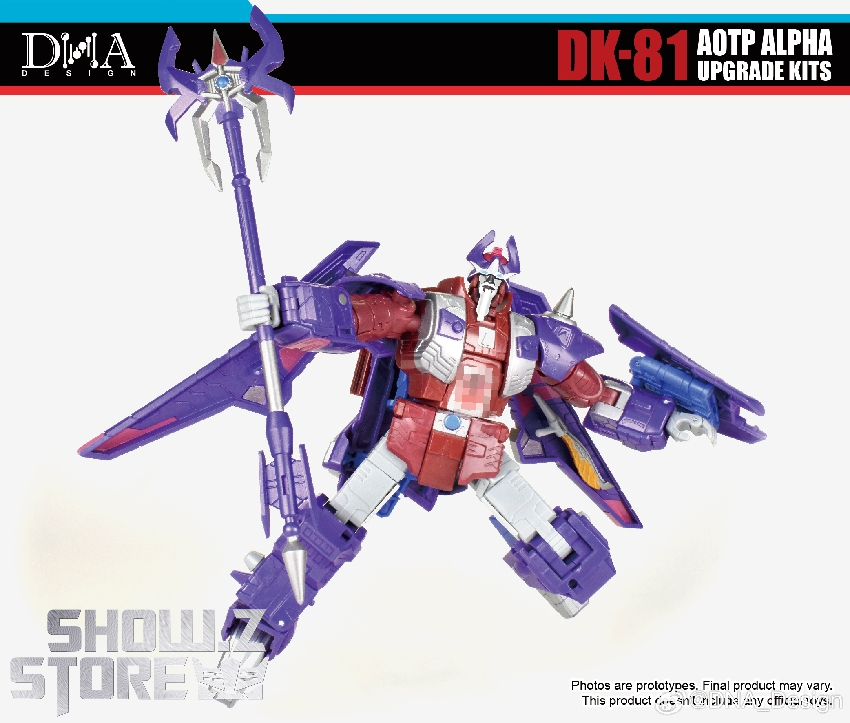 Purple upgrade kit assembled on figure Purple upgrade kit assembled on figure