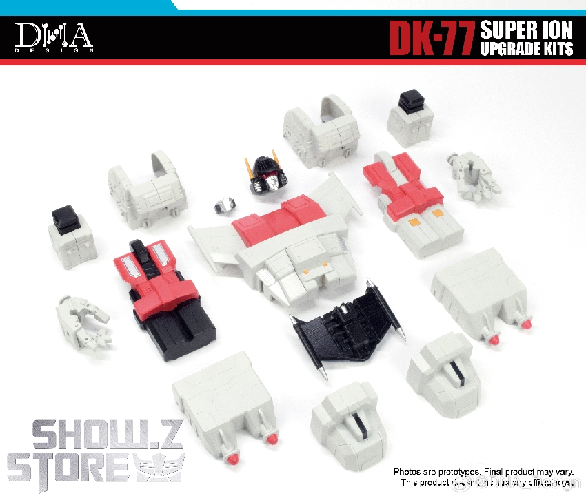 DK-77 Super Ion upgrade kit red white robot transformation components DK-77 Super Ion upgrade kit red white robot transformation components