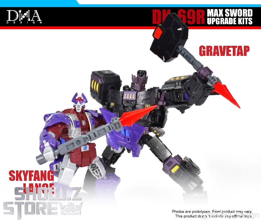 DNA Design DK-69R Max Sword Upgrade large black weapon section DNA Design DK-69R Max Sword Upgrade large black weapon section