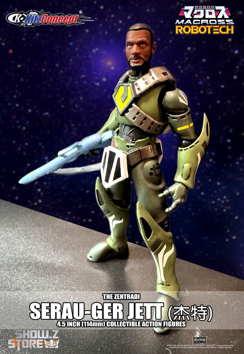 Robot pilot character in sage green armor suit with accessories Robot pilot character in sage green armor suit with accessories