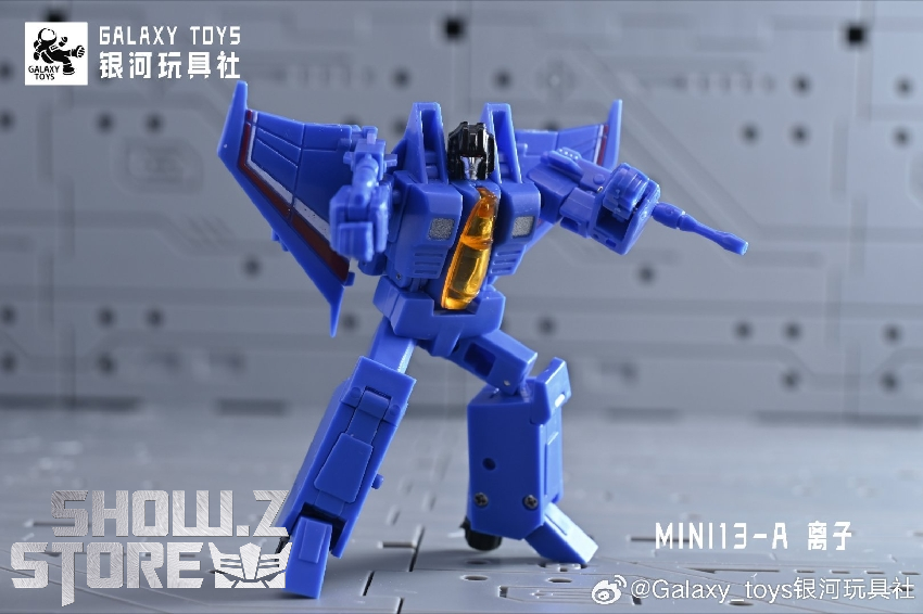 Galaxy Toys MINI12A Nove Storm blue yellow robot transformation figure Galaxy Toys MINI12A Nove Storm blue yellow robot transformation figure