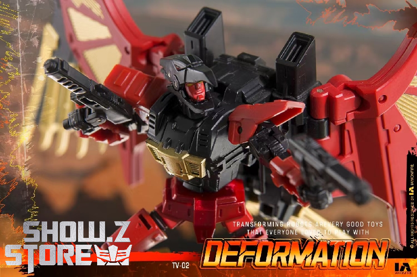 Divebomb robot dynamic action pose mid-flight Divebomb robot dynamic action pose mid-flight