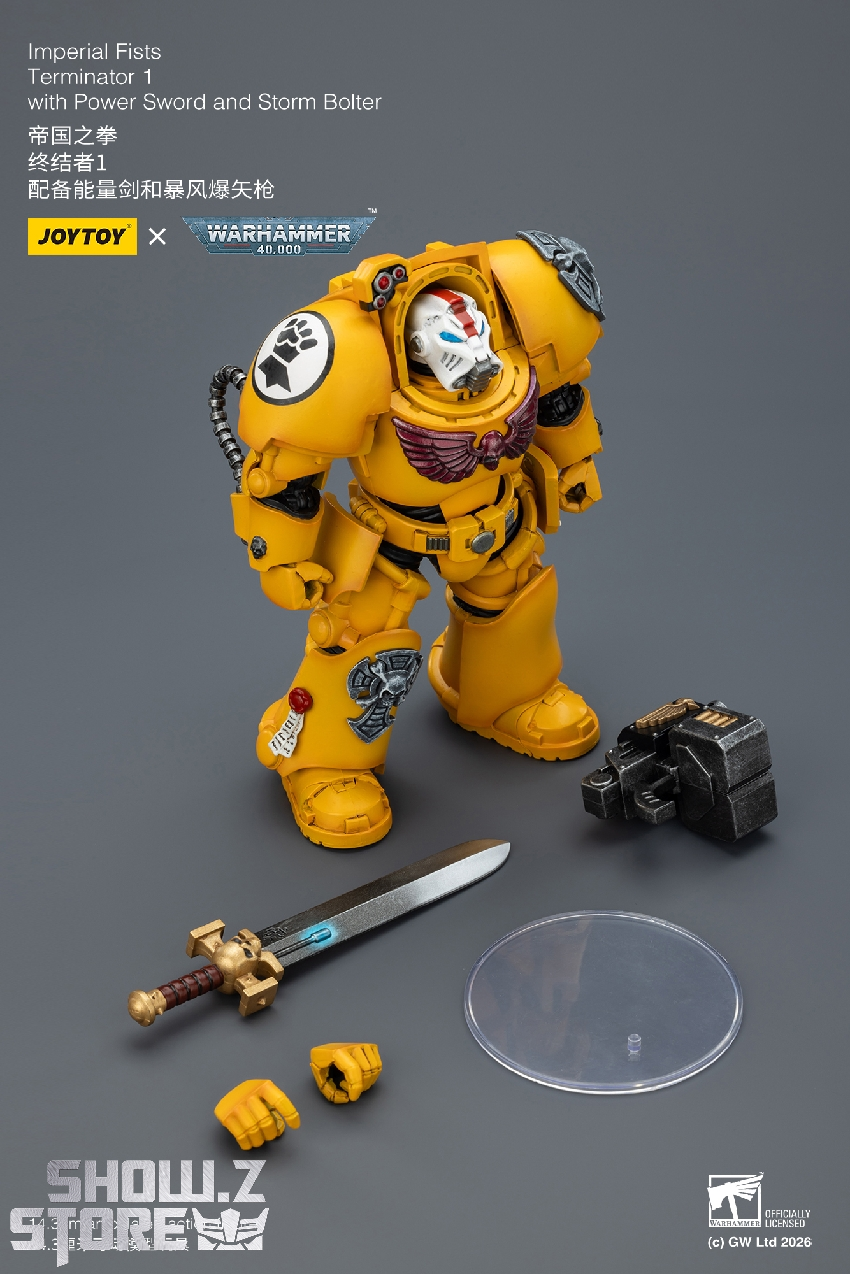 JoyToy JT03158 Imperial Fists Terminator 1 1/18 Figure - Image 20 JoyToy JT03158 Imperial Fists Terminator 1 1/18 Figure - Image 20