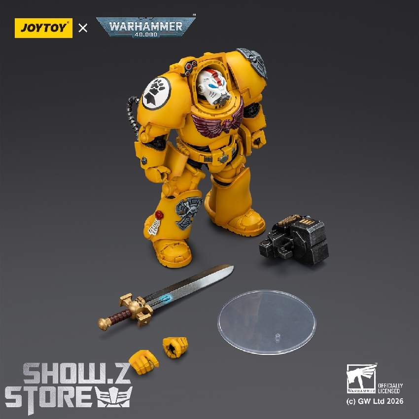 Imperial Fists Terminator with accessories and base Imperial Fists Terminator with accessories and base